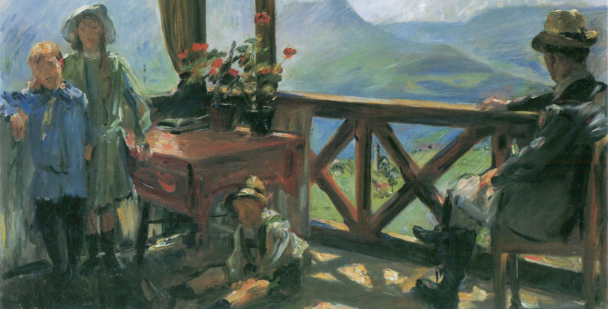 Lovis Corinth, 'Terrasse in Klobenstein Tirol' 1910