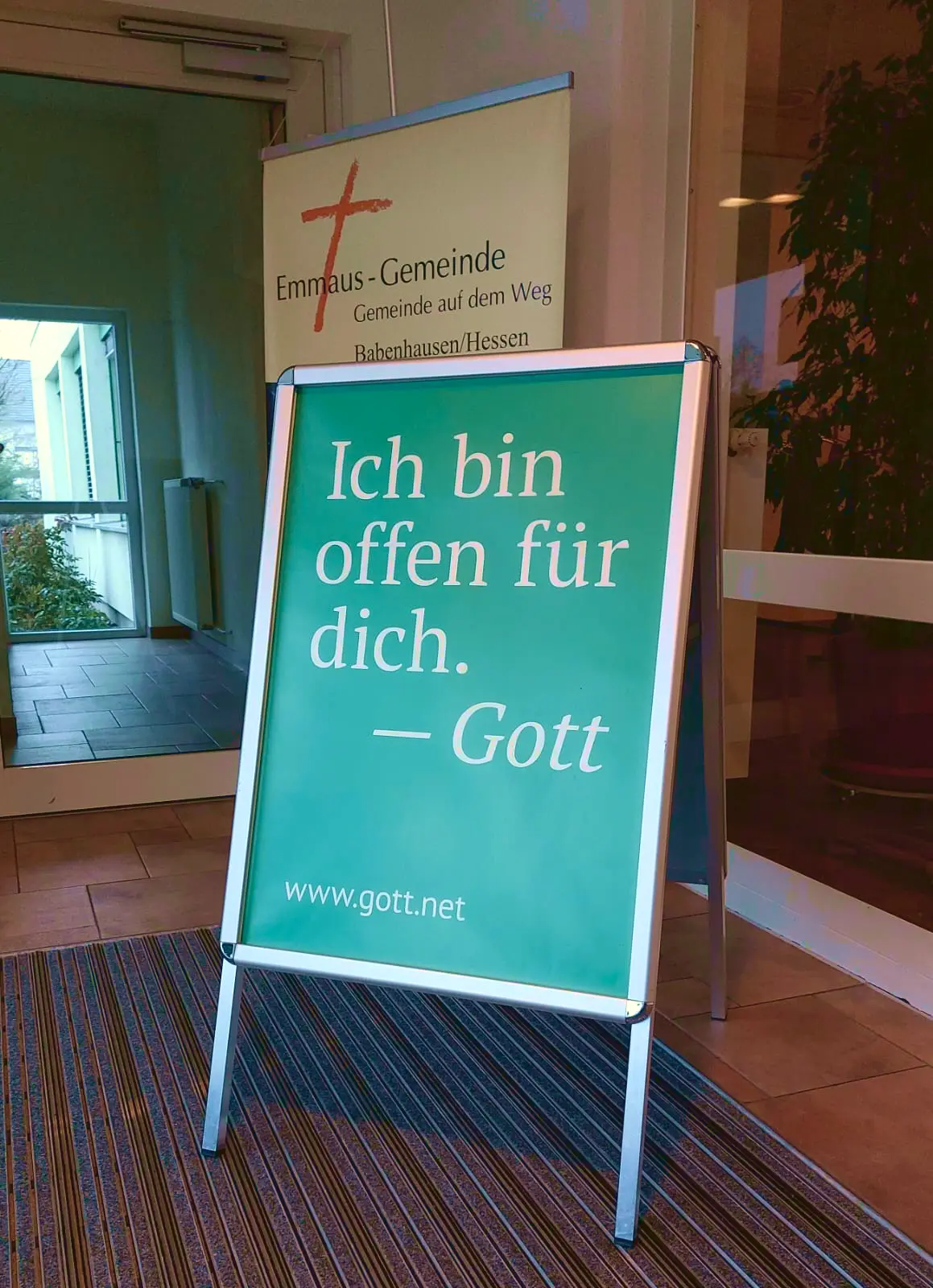 Plakat: Ich bin offen für dich - Gott